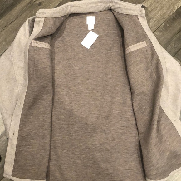 H&M Light Beige Melange Jersey Shacket - Picture 8 of 8